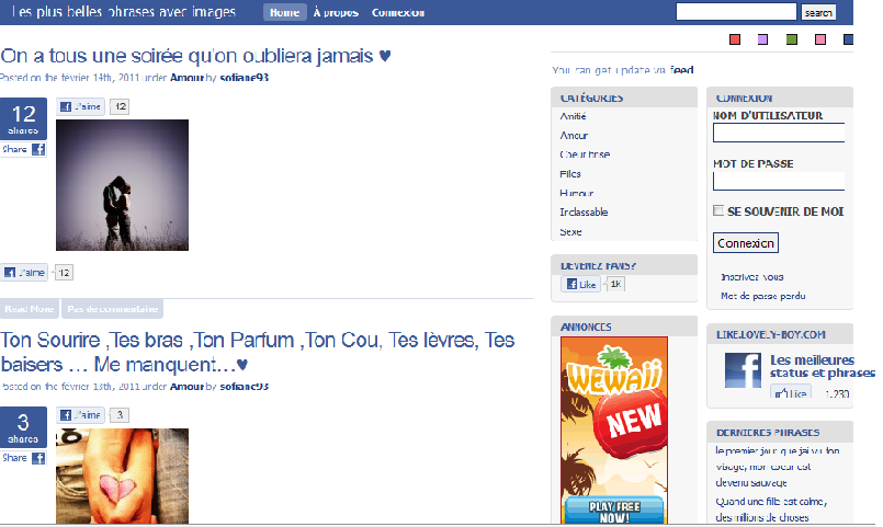 the best FB-like scripts with pictures