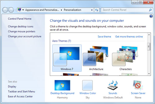 قائمة ال Personalize قائمة ال Personalize