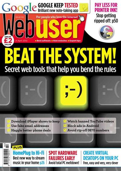 Webuser Magazine cover